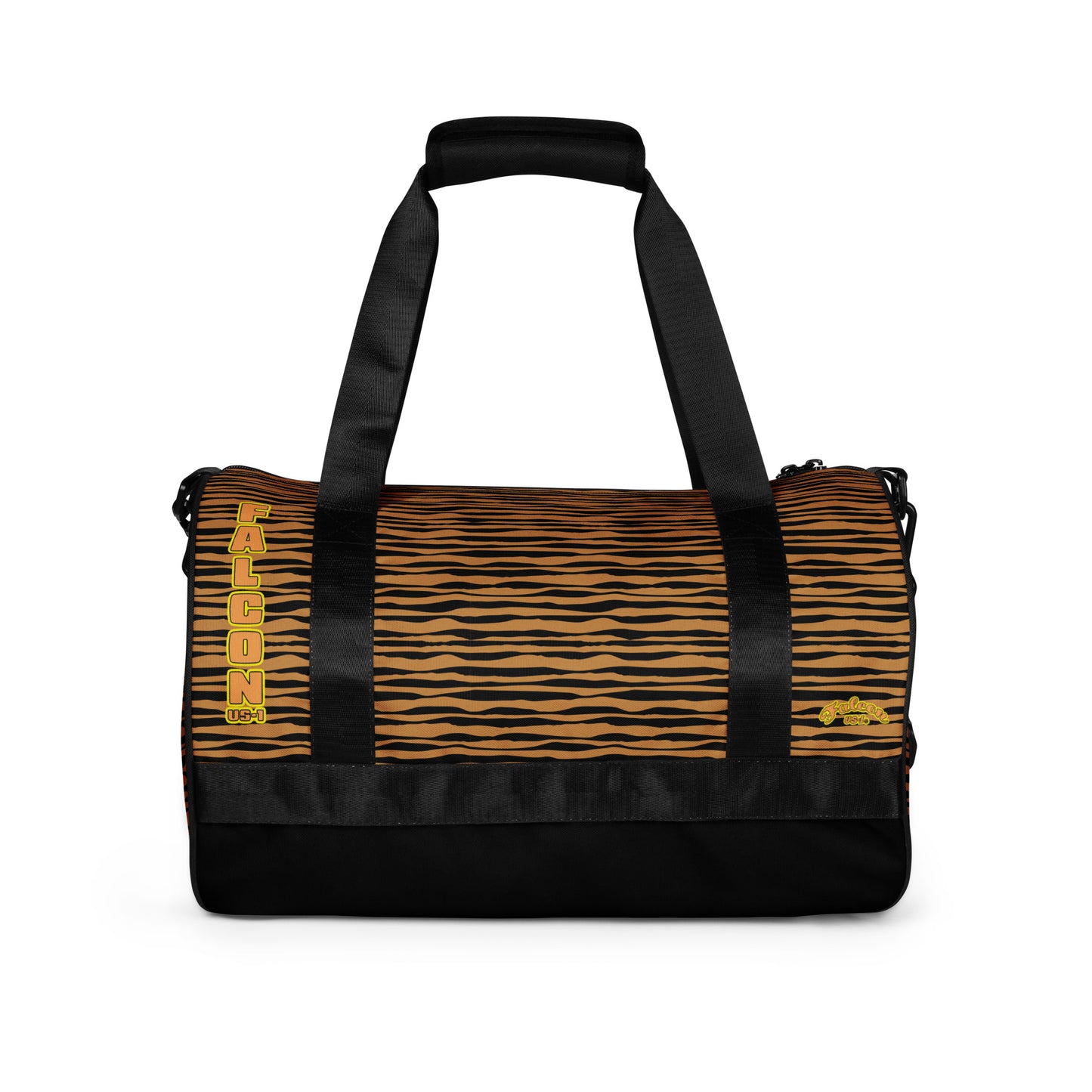 gym bag- White\Gold Falcon Logo-Black\Gold bag