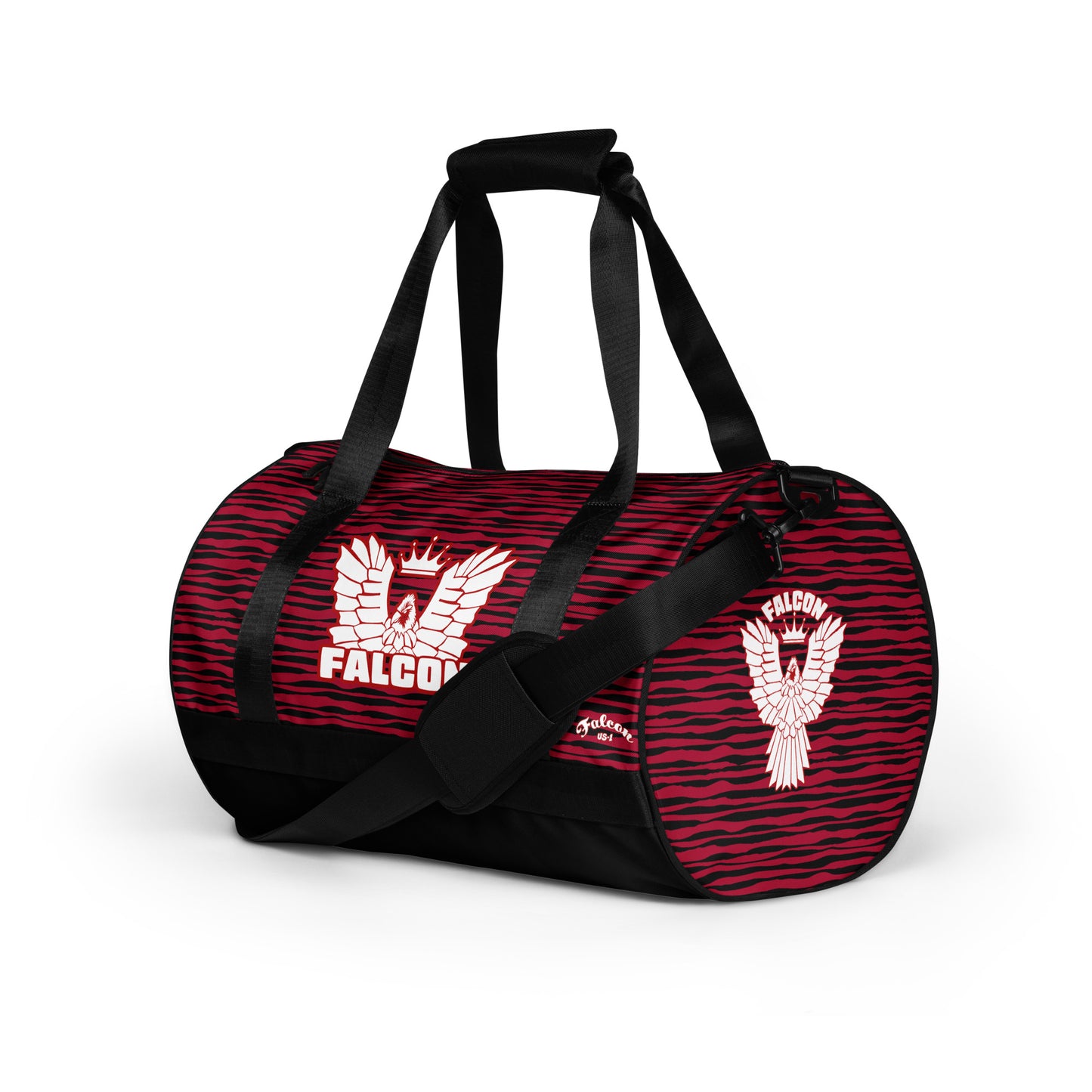 gym bag- White\Red Falcon Logo-Black\Red bag