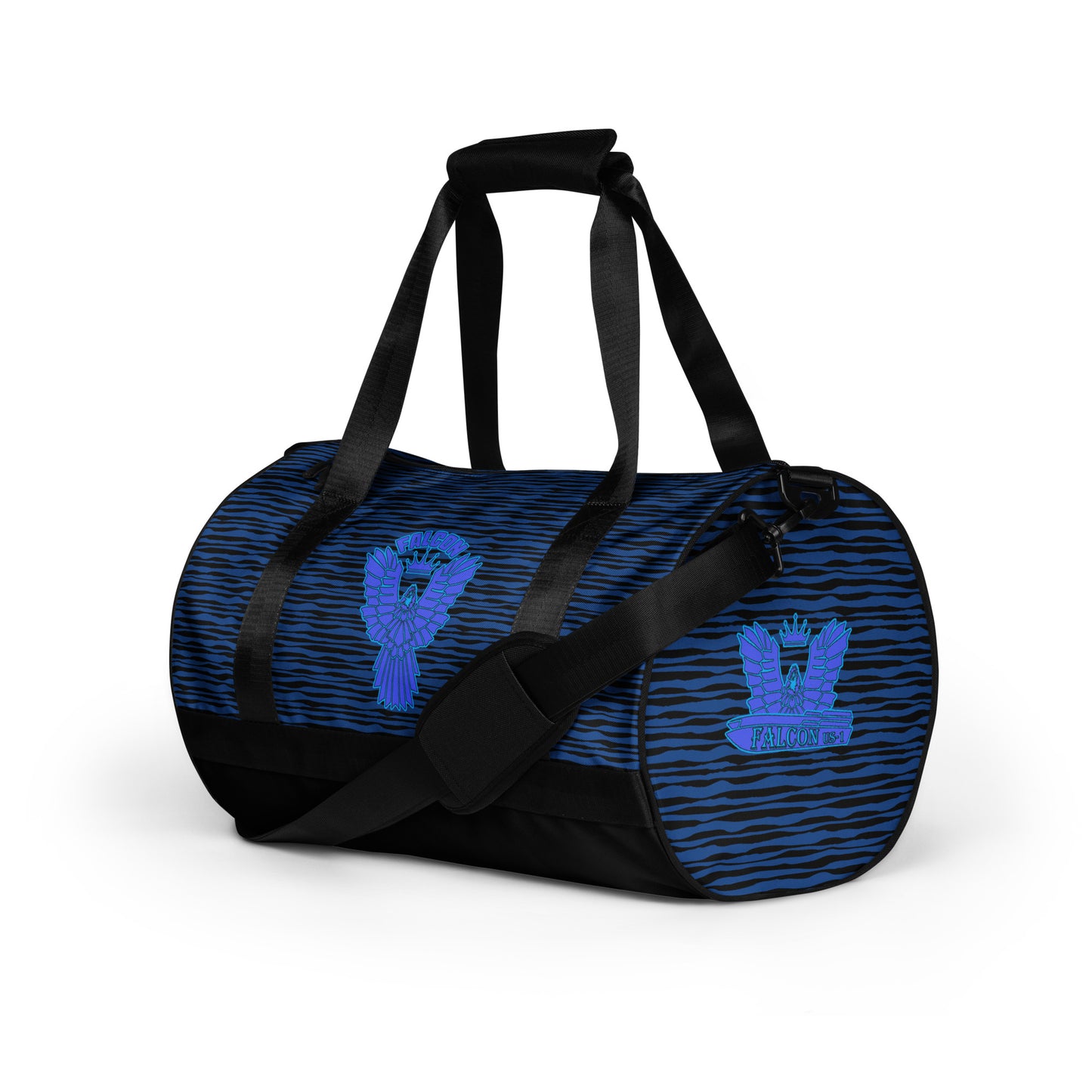 gym bag- Blue Falcon Logo- Blue\Black bag