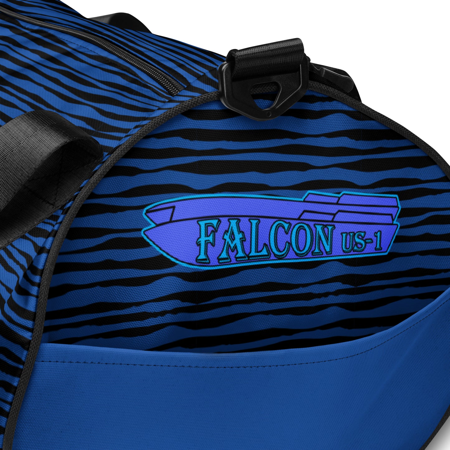 gym bag- Blue Falcon Logo- Blue\Black bag