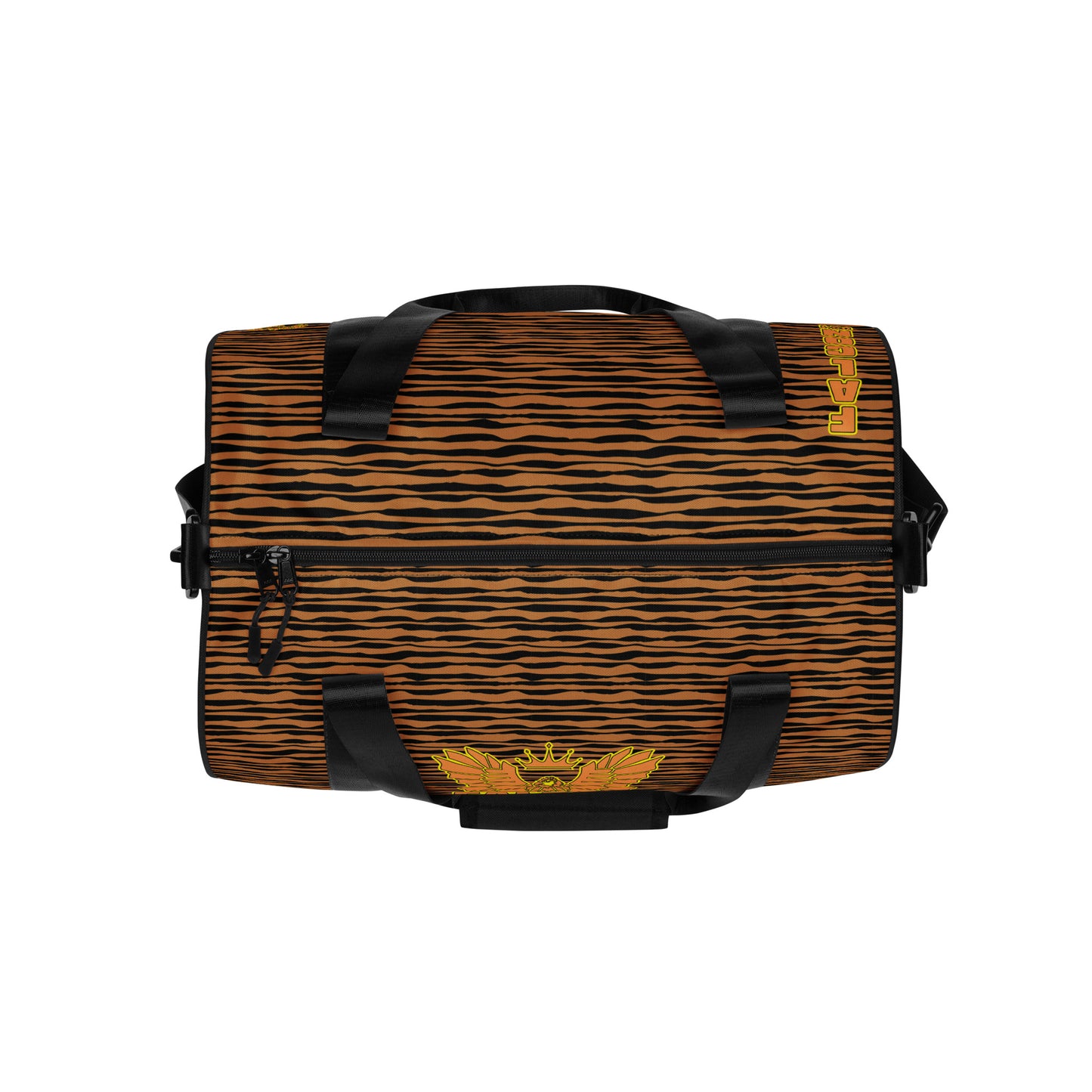 gym bag- White\Gold Falcon Logo-Black\Gold bag