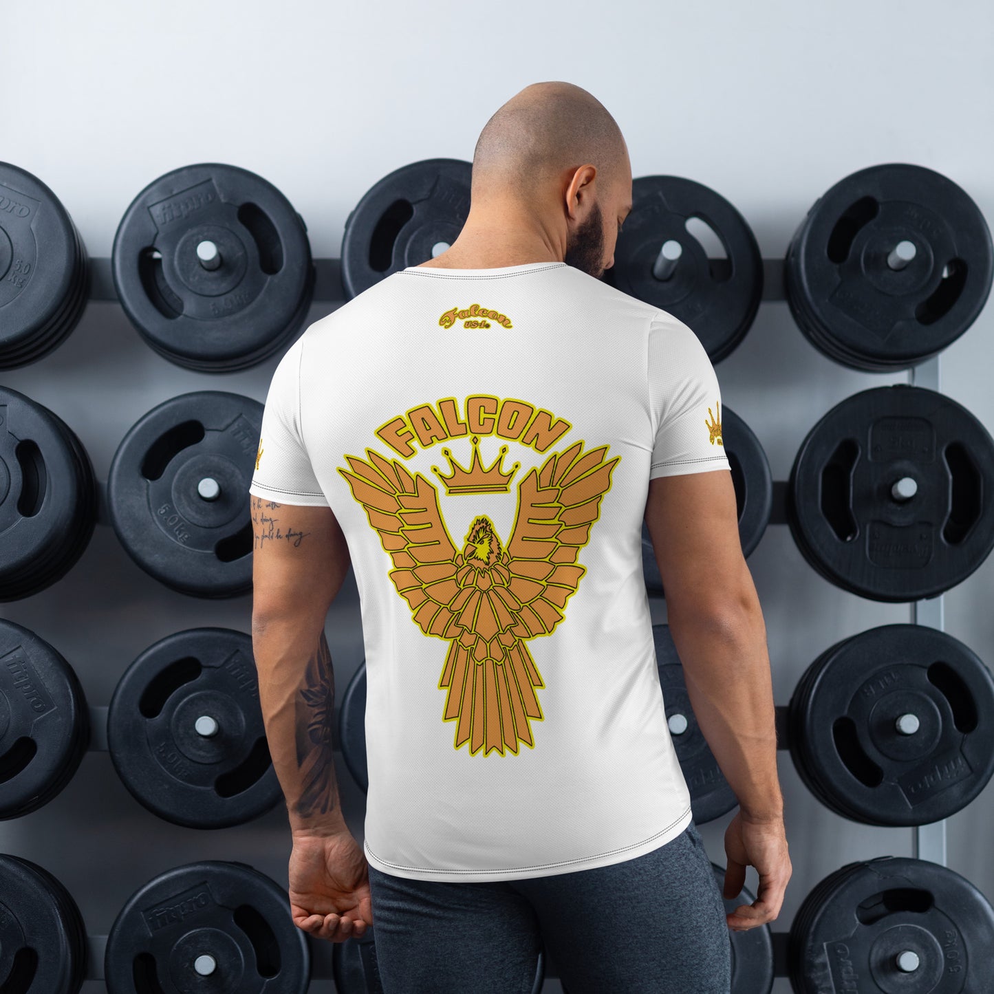 Men's Athletic T-shirt - FALCON US-1 Gold Logo