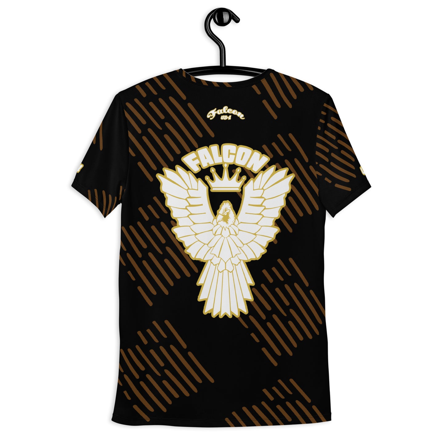 Men's Athletic T-shirt - FALCON US-1 White\Gold Logo - Kings of Miami Edition