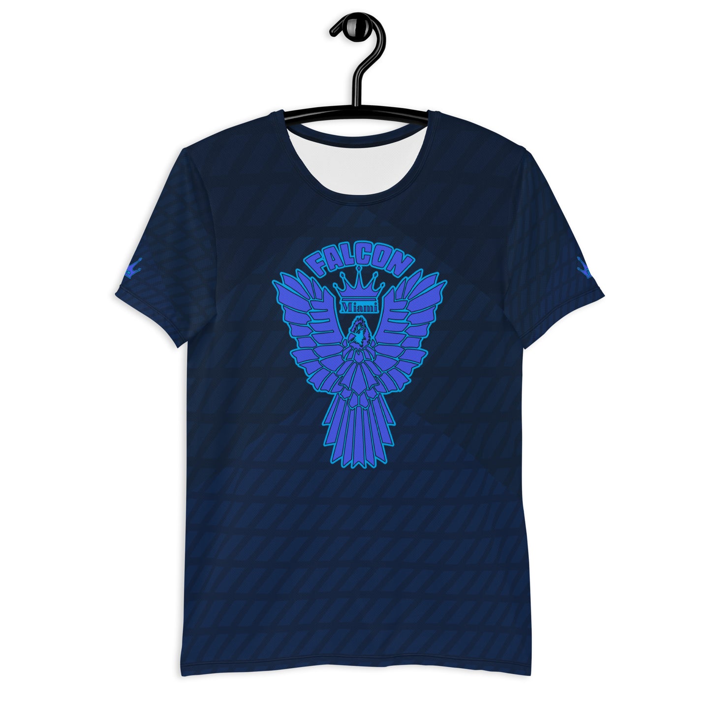 Men's Athletic T-shirt - FALCON US-1 White Logo - Blue