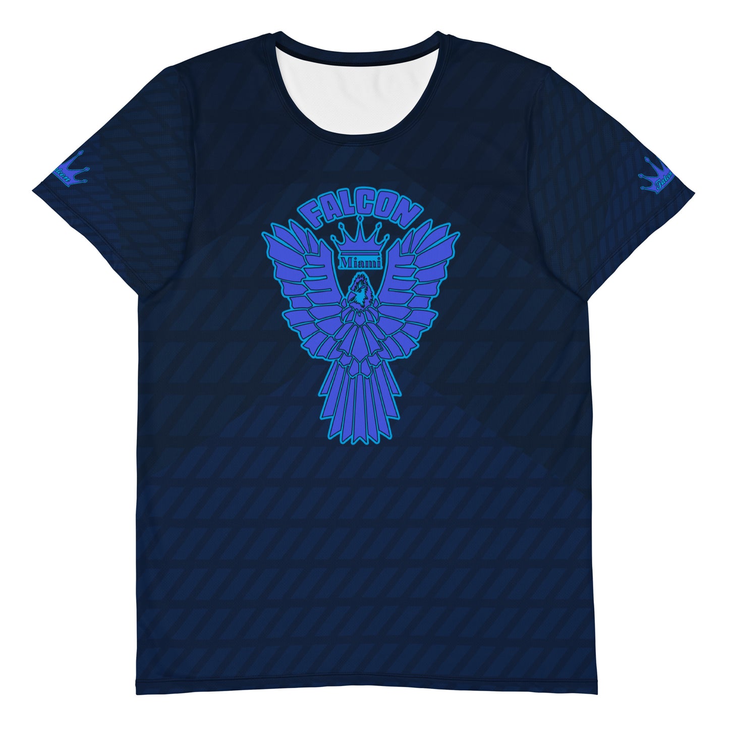 Men's Athletic T-shirt - FALCON US-1 White Logo - Blue
