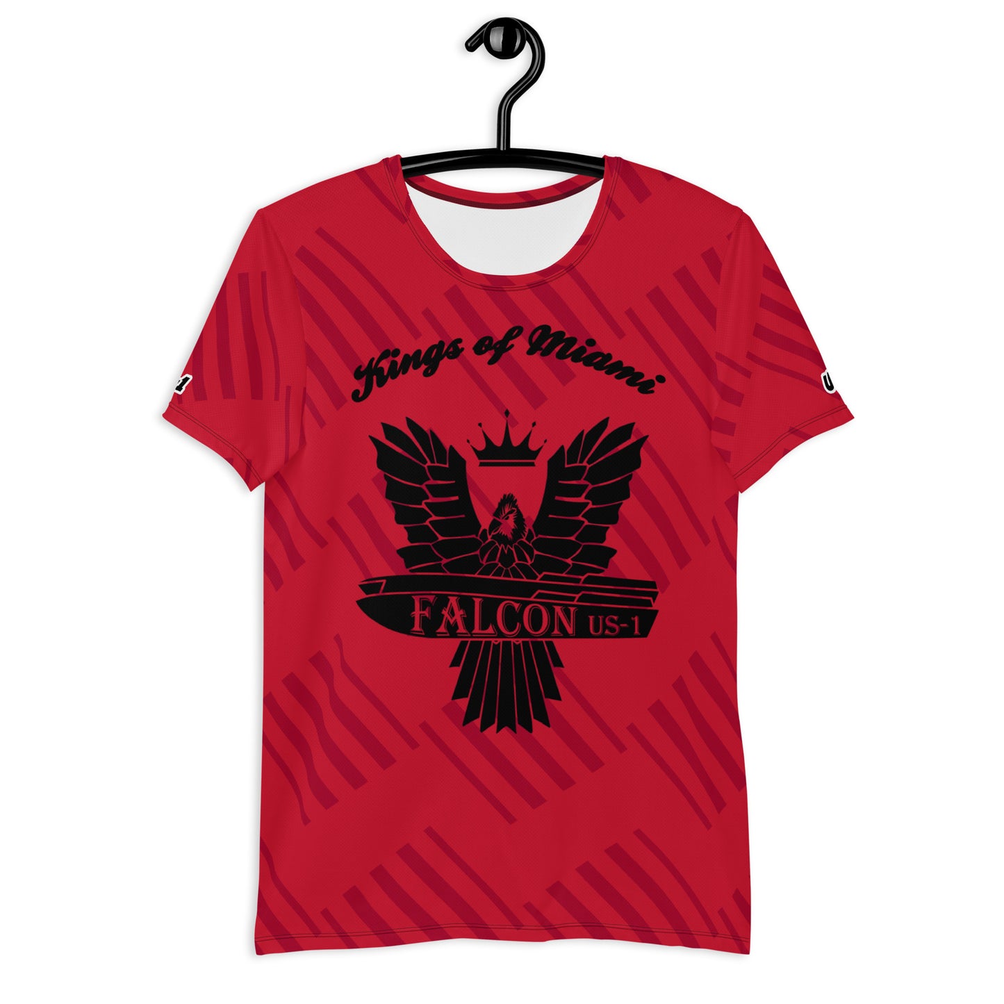 Men's Athletic T-shirt - FALCON US-1 Black Logo- Kings of Miami Edition