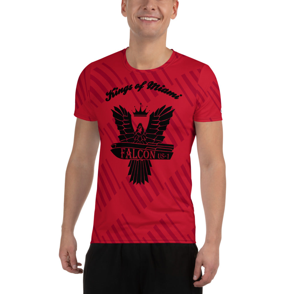Men's Athletic T-shirt - FALCON US-1 Black Logo- Kings of Miami Edition