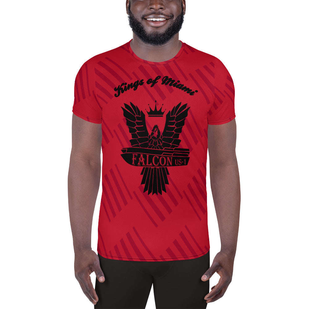 Men's Athletic T-shirt - FALCON US-1 Black Logo- Kings of Miami Edition