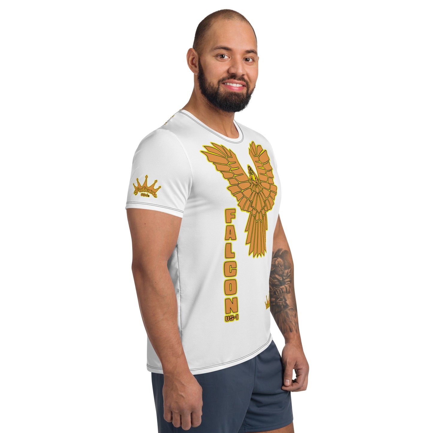 Men's Athletic T-shirt - FALCON US-1 Gold Logo