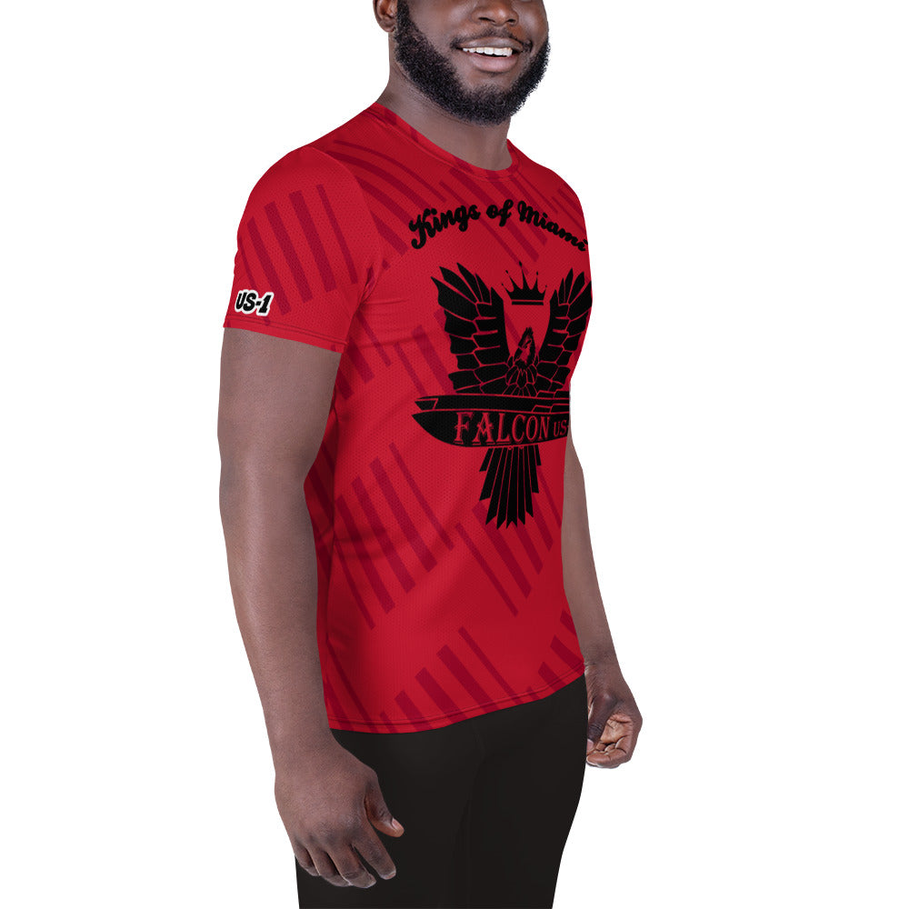 Men's Athletic T-shirt - FALCON US-1 Black Logo- Kings of Miami Edition