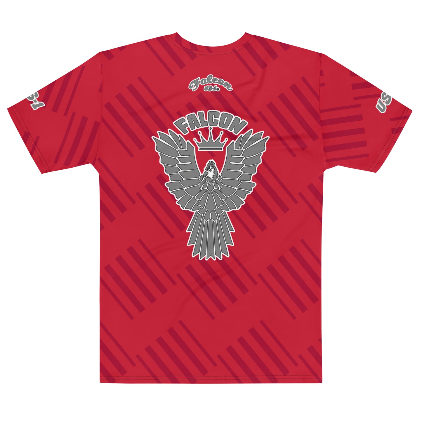 Men's t-shirt -Kings of Miami Grey Falcon Logo(Premium knit mid-weight jersey, runs Long)