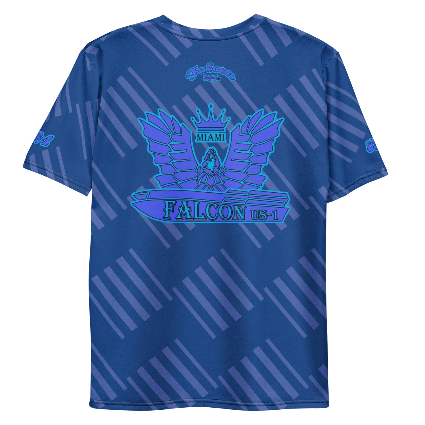 Crew Neck Air Dry Men's t-shirt - Blue Falcon Logo