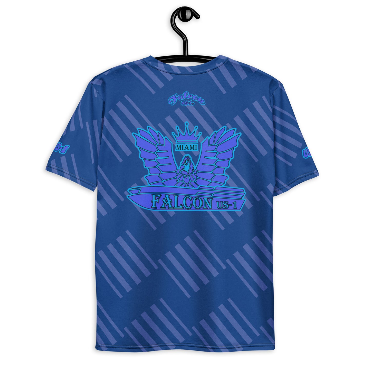 Crew Neck Air Dry Men's t-shirt - Blue Falcon Logo