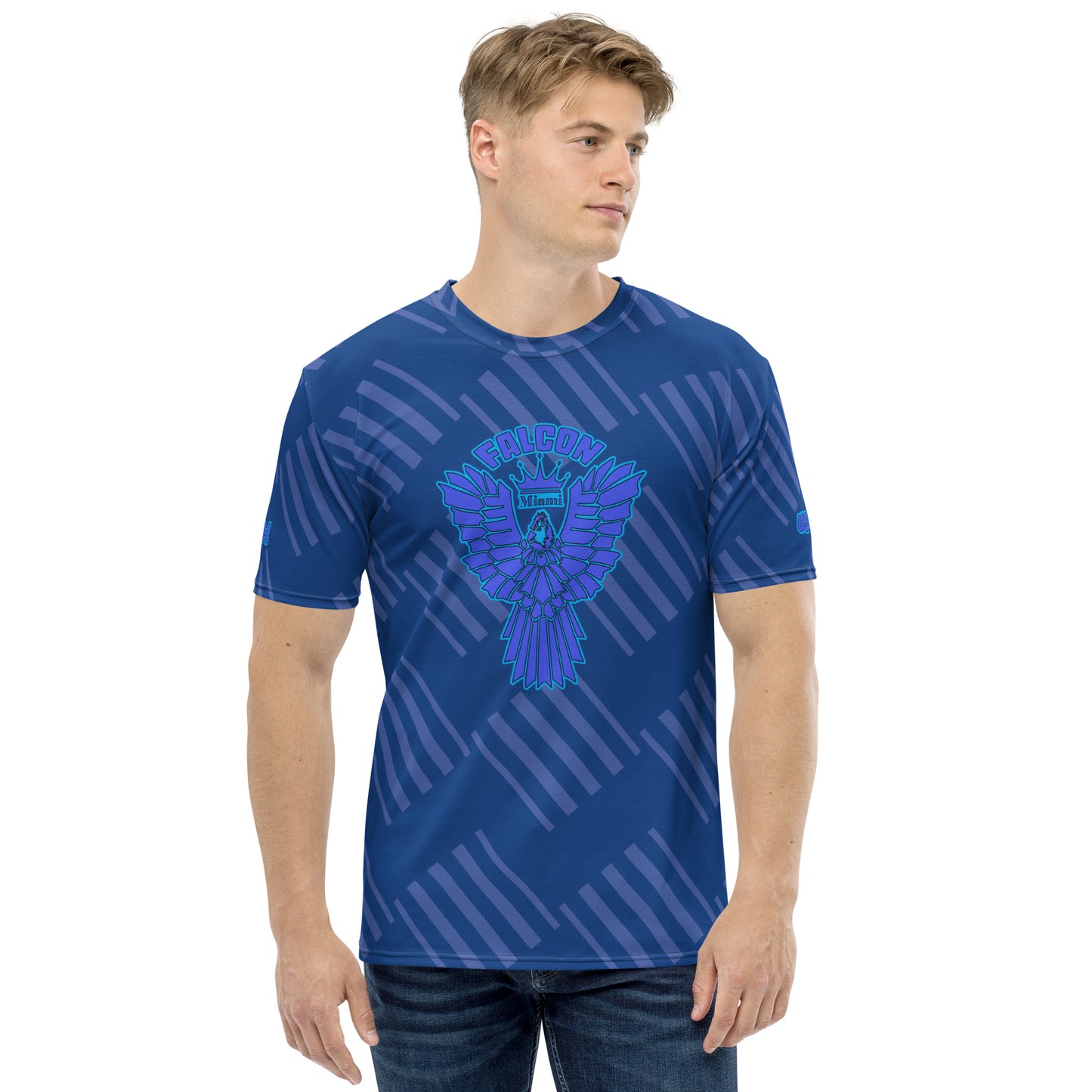 Crew Neck Air Dry Men's t-shirt - Blue Falcon Logo