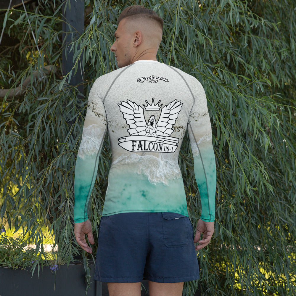 Men's Rash Guard - Surf n Sand(Thick material\slim-fitted)