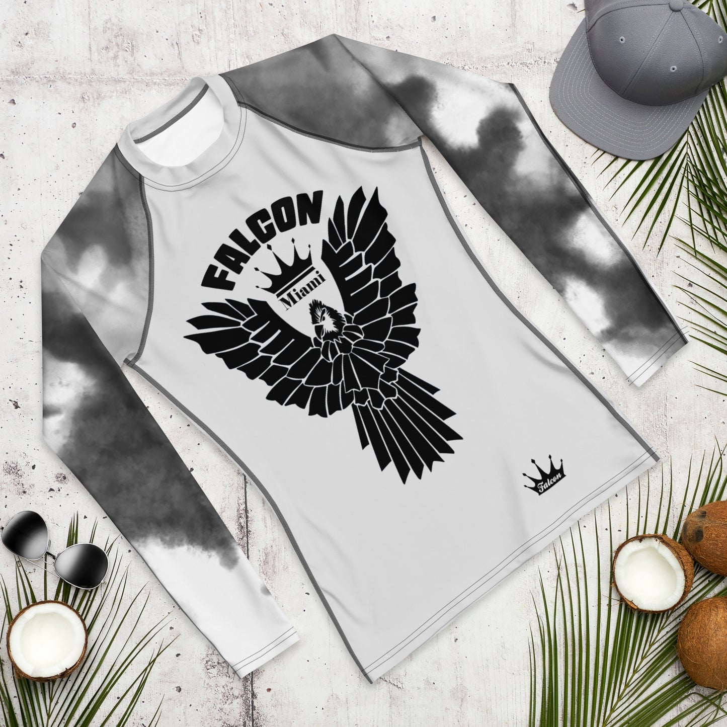 Men's Rash Guard - Mist (Thick material\slim-fitted)