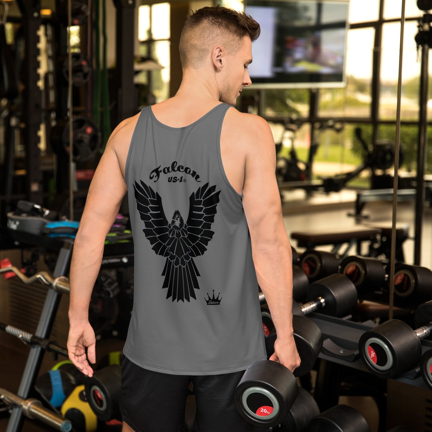 Unisex Tank Top- Falcon US-1 Black Logo