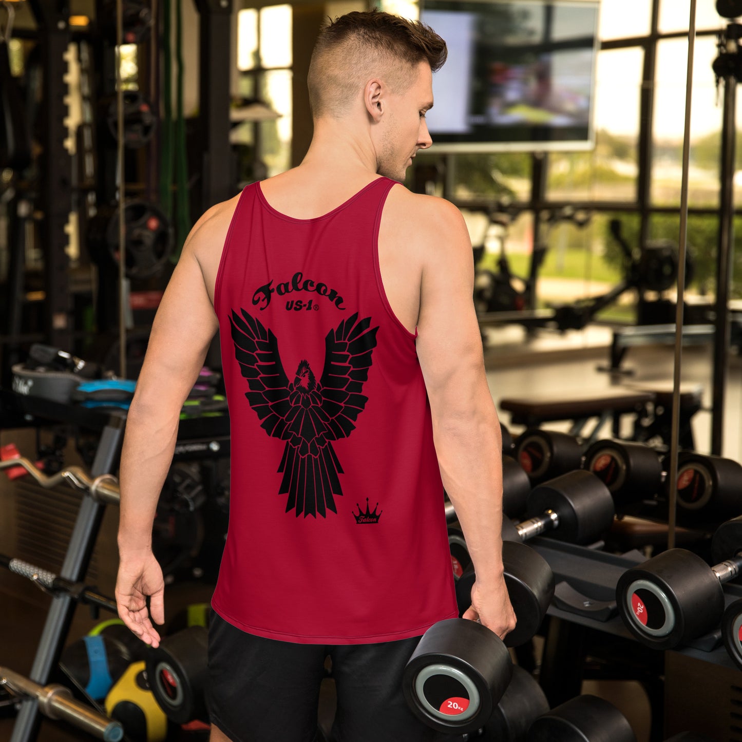 Unisex Tank Top- Falcon US-1 Black Logo