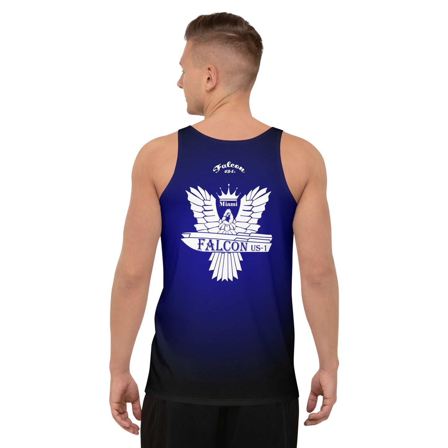 Unisex Tank Top- White Falcon US-1 Logo