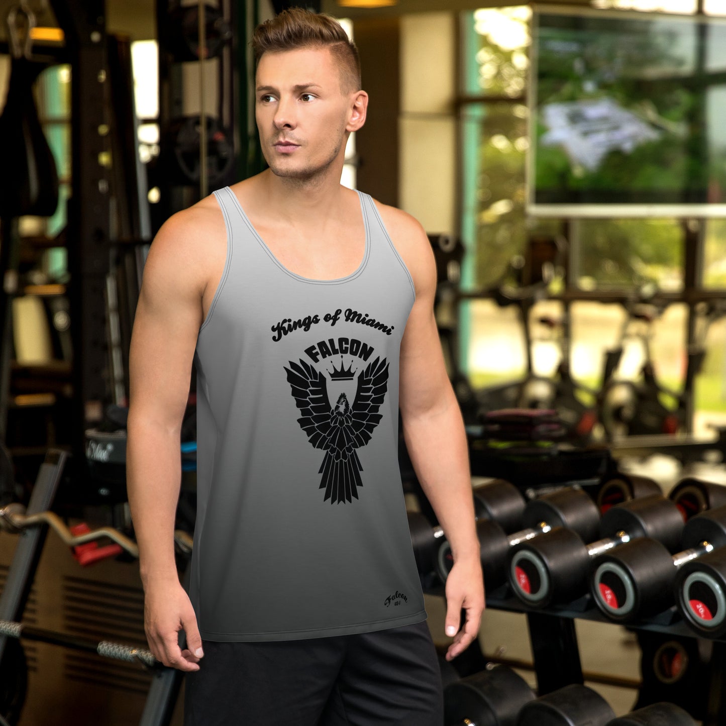 Unisex Tank Top- Gold Falcon Logo- Kings of Miami Edition