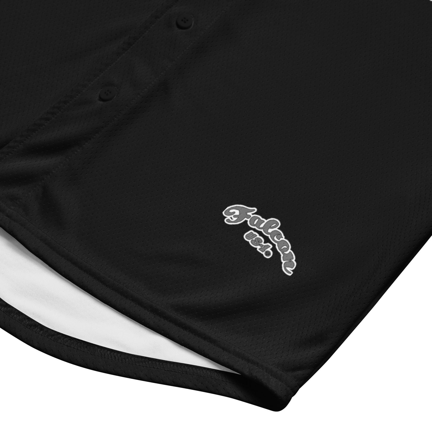 Recycled baseball jersey- Gray\White Falcon US-1 Logo- Kings of Miami on Back