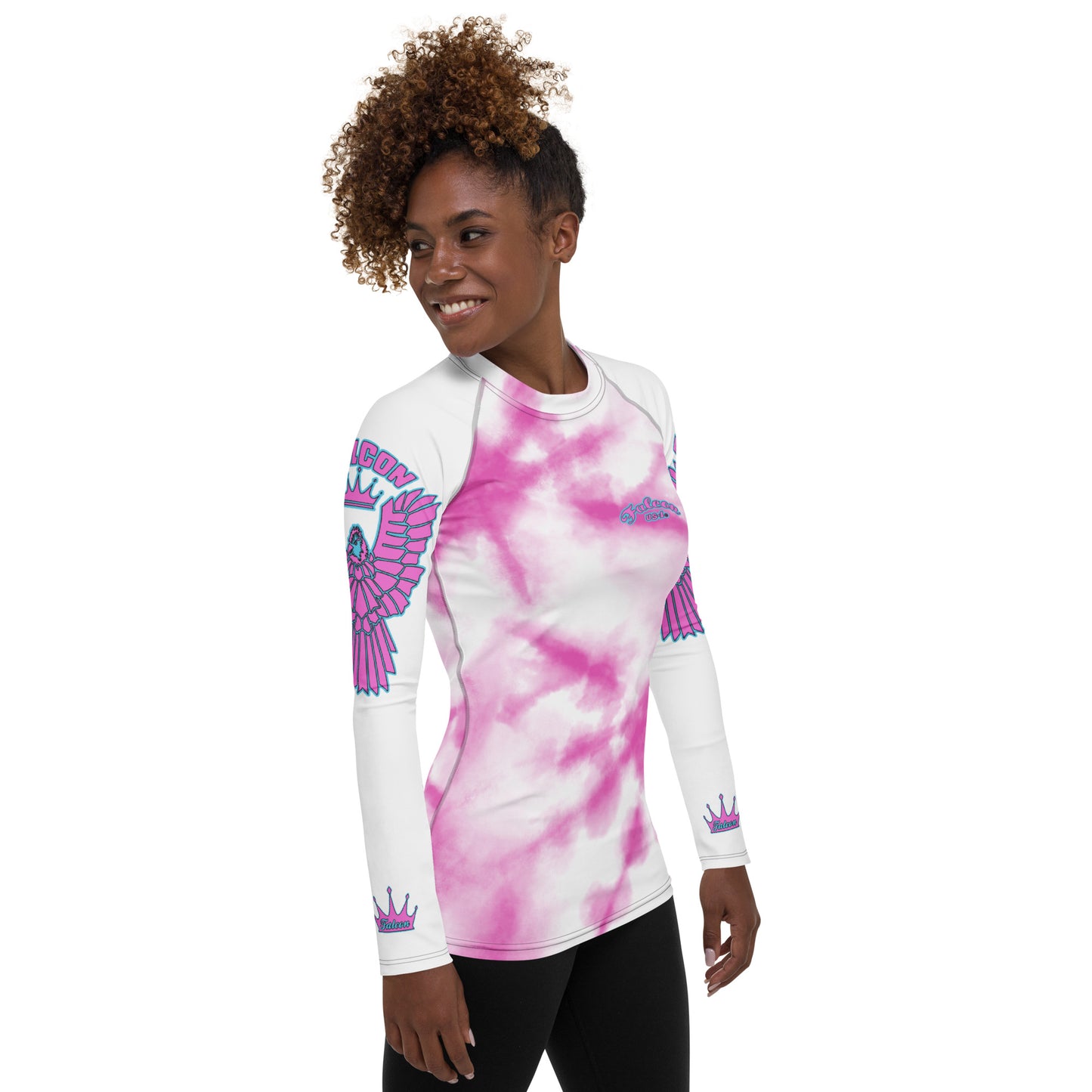 Women's Rash Guard - Pink Sky(Thick material\slim-fitted)