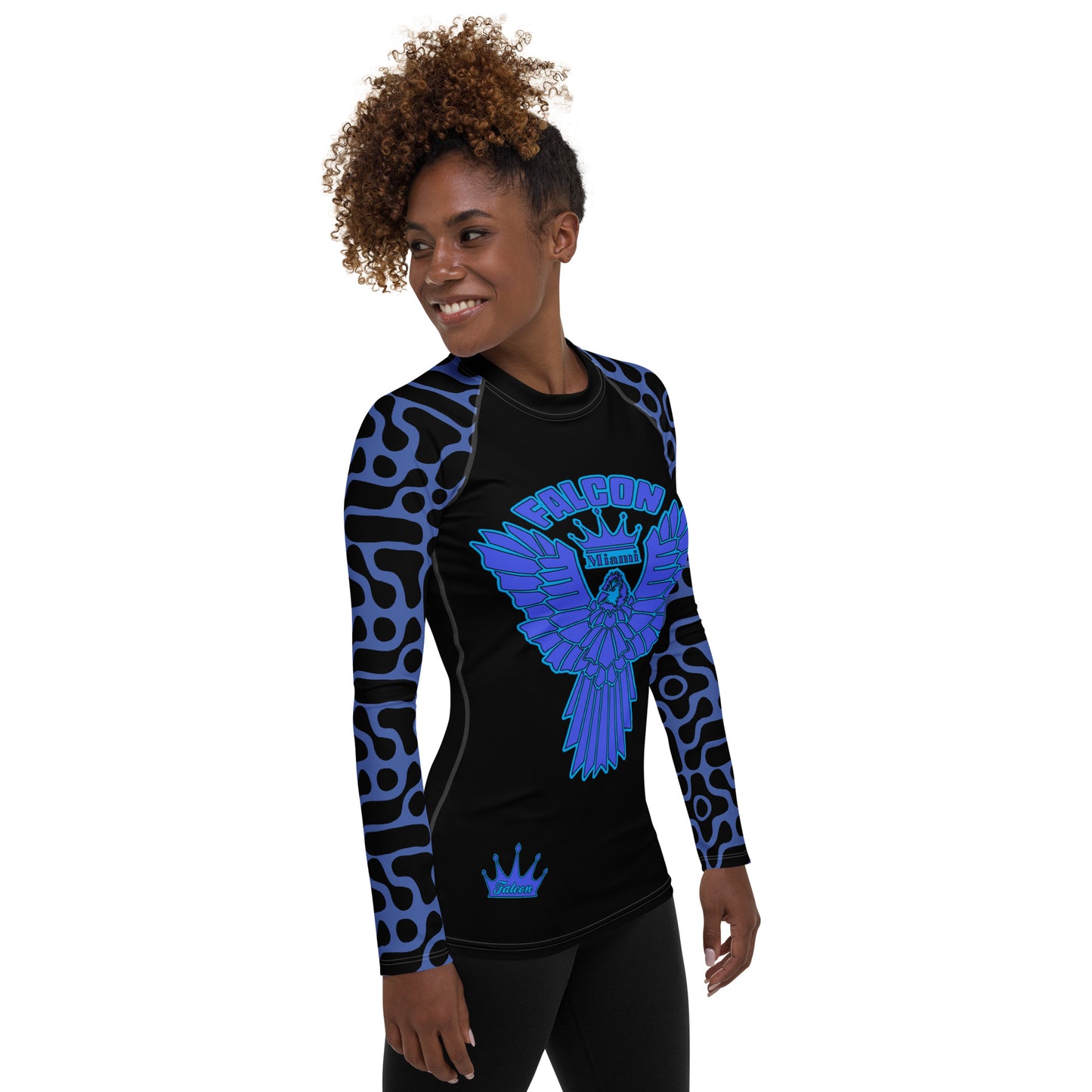 Women's Rash Guard - Falcon Night Sky(Thick material\slim-fitted)