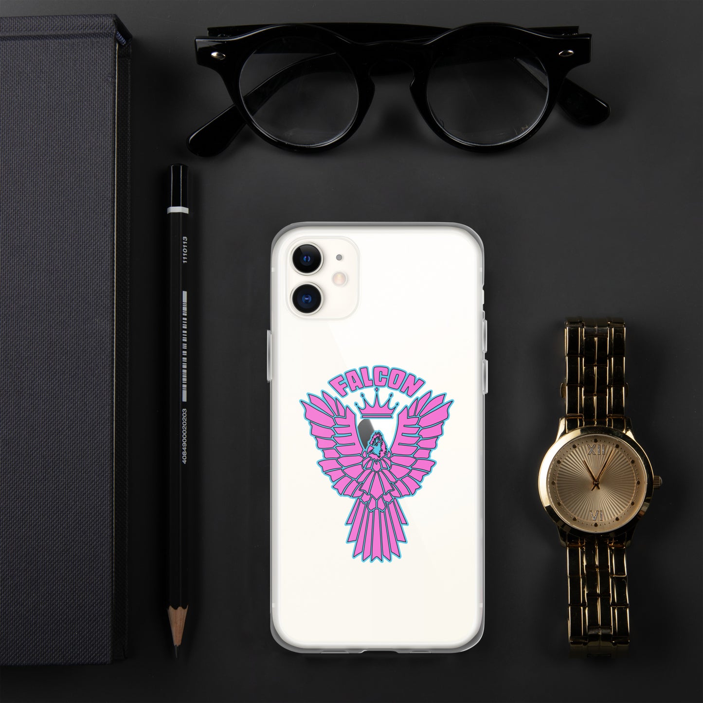 Clear Case for iPhone® - Falcon Retro Pink