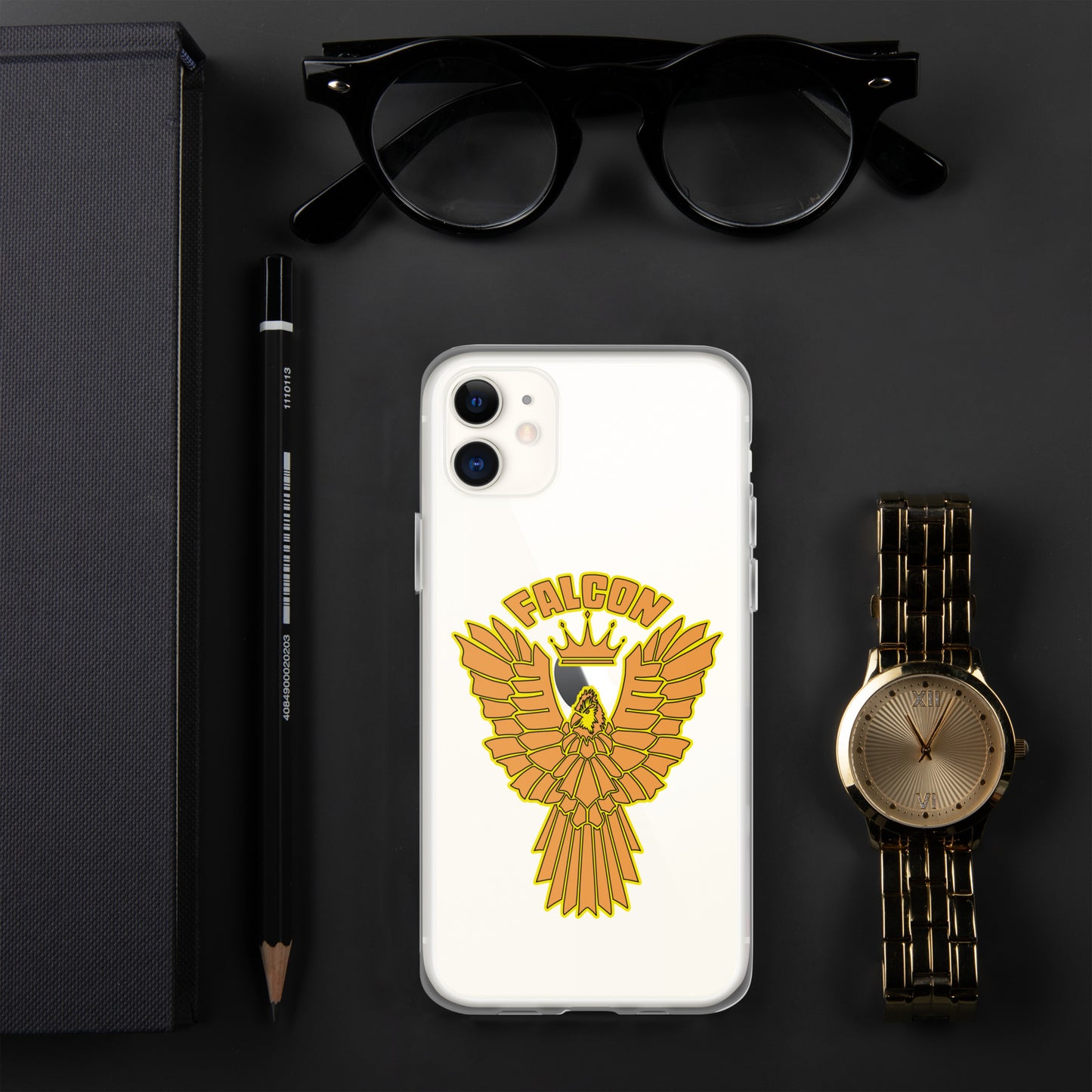 Clear Case for iPhone® - Falcon Gold Logo