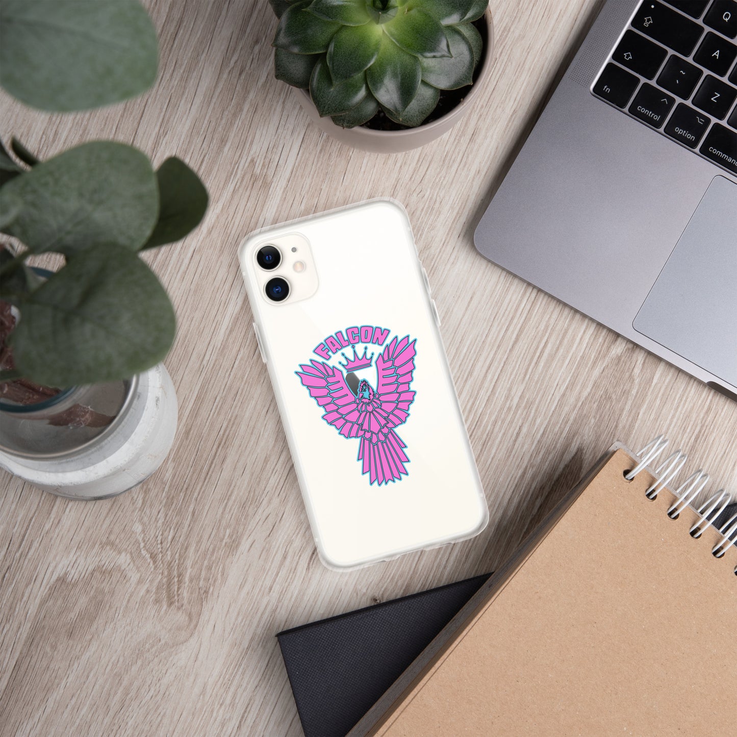 Clear Case for iPhone® - Falcon Retro Pink