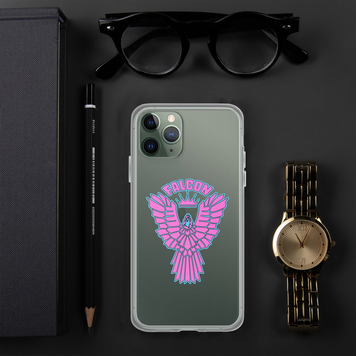 Clear Case for iPhone® - Falcon Retro Pink