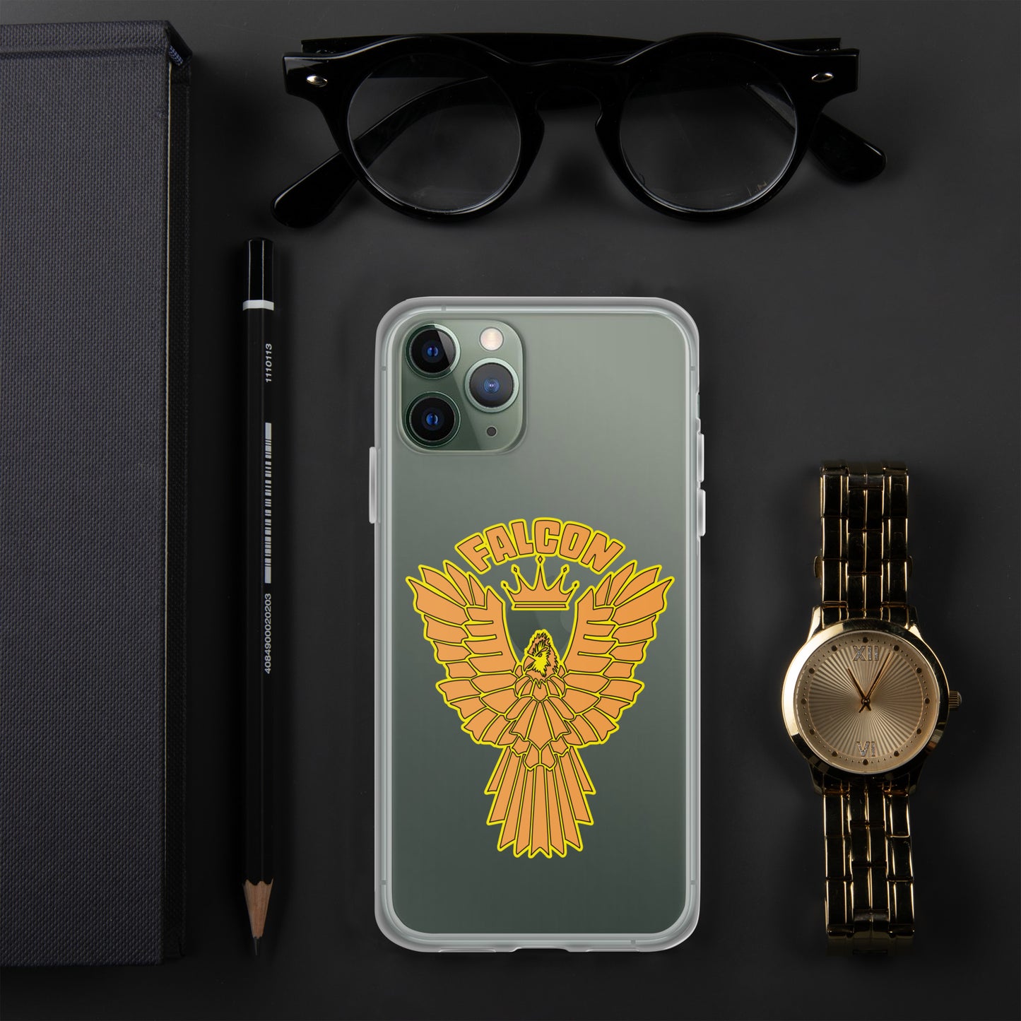 Clear Case for iPhone® - Falcon Gold Logo