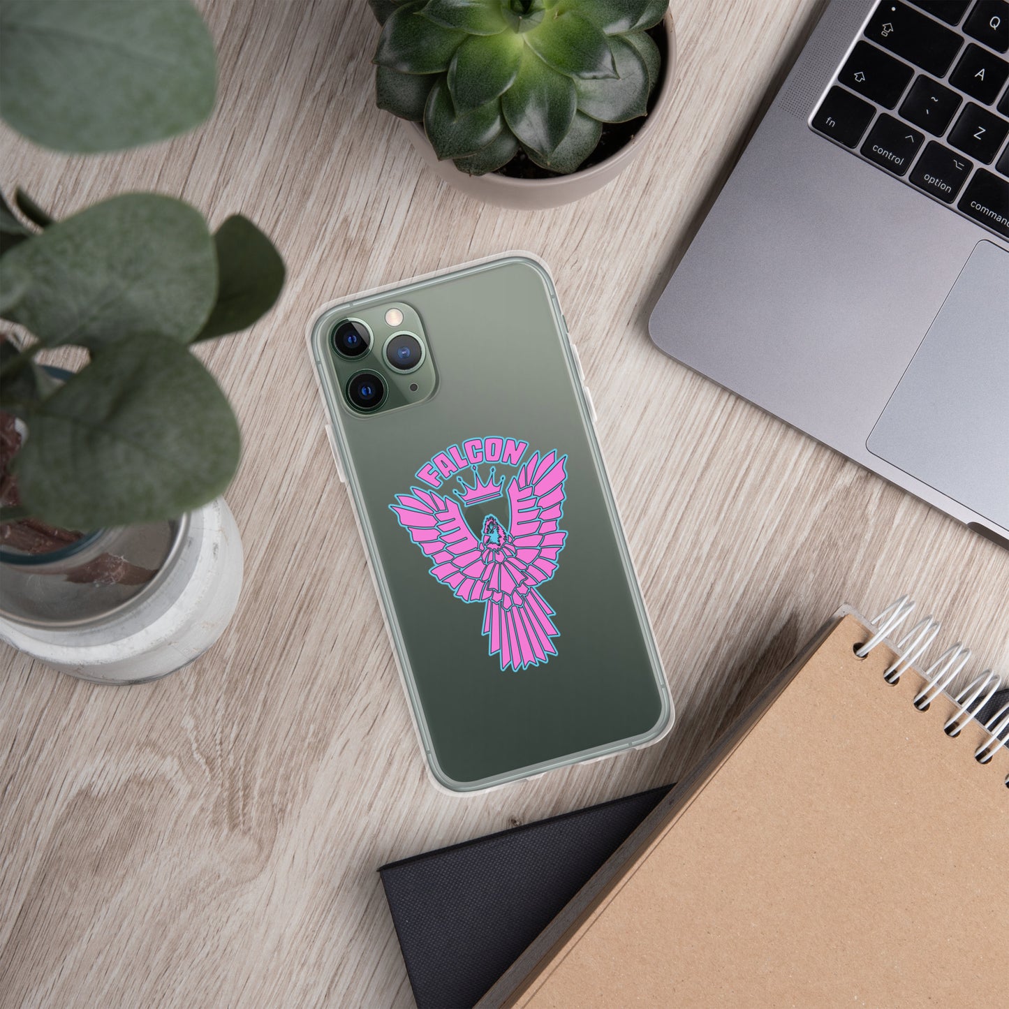 Clear Case for iPhone® - Falcon Retro Pink