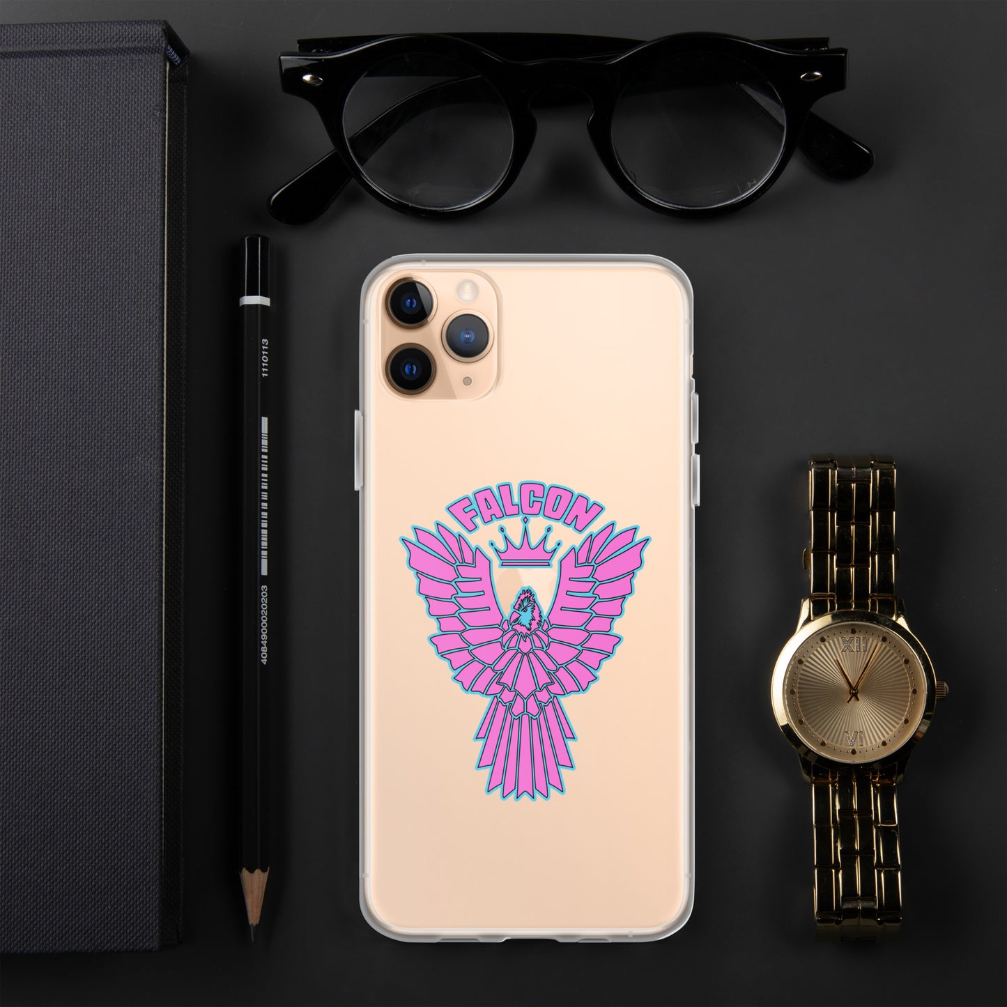 Clear Case for iPhone® - Falcon Retro Pink