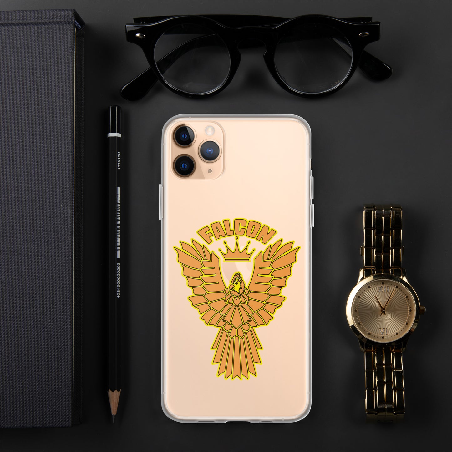 Clear Case for iPhone® - Falcon Gold Logo
