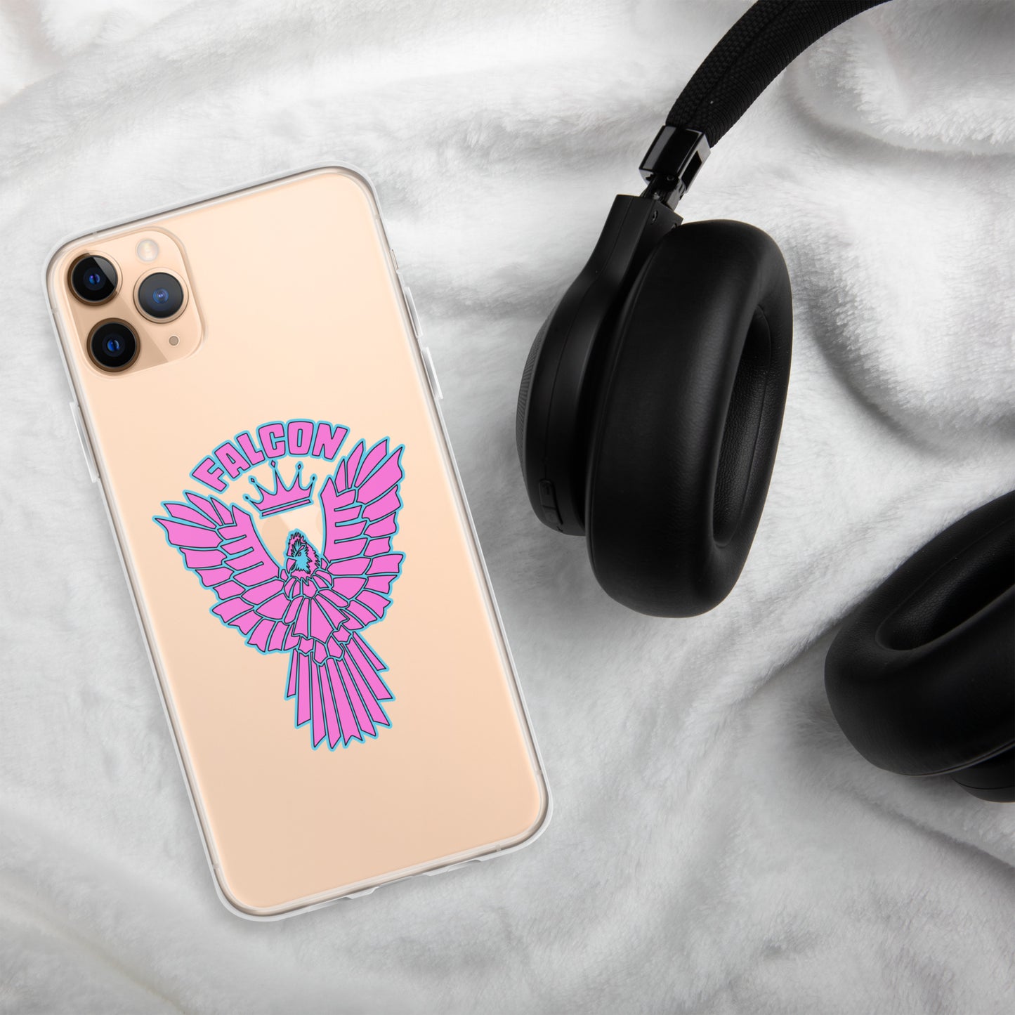 Clear Case for iPhone® - Falcon Retro Pink