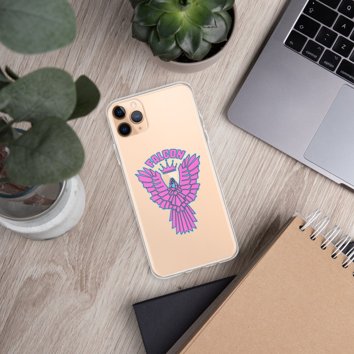 Clear Case for iPhone® - Falcon Retro Pink
