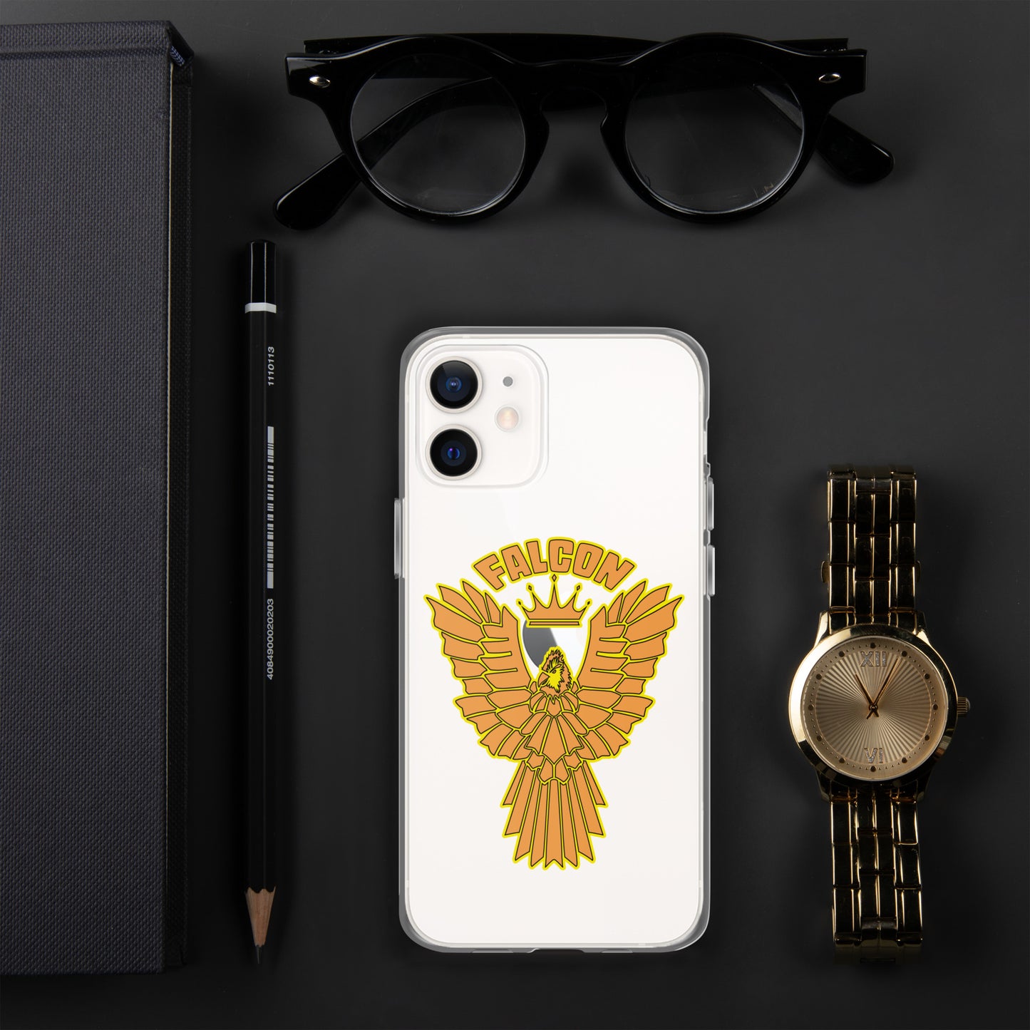 Clear Case for iPhone® - Falcon Gold Logo