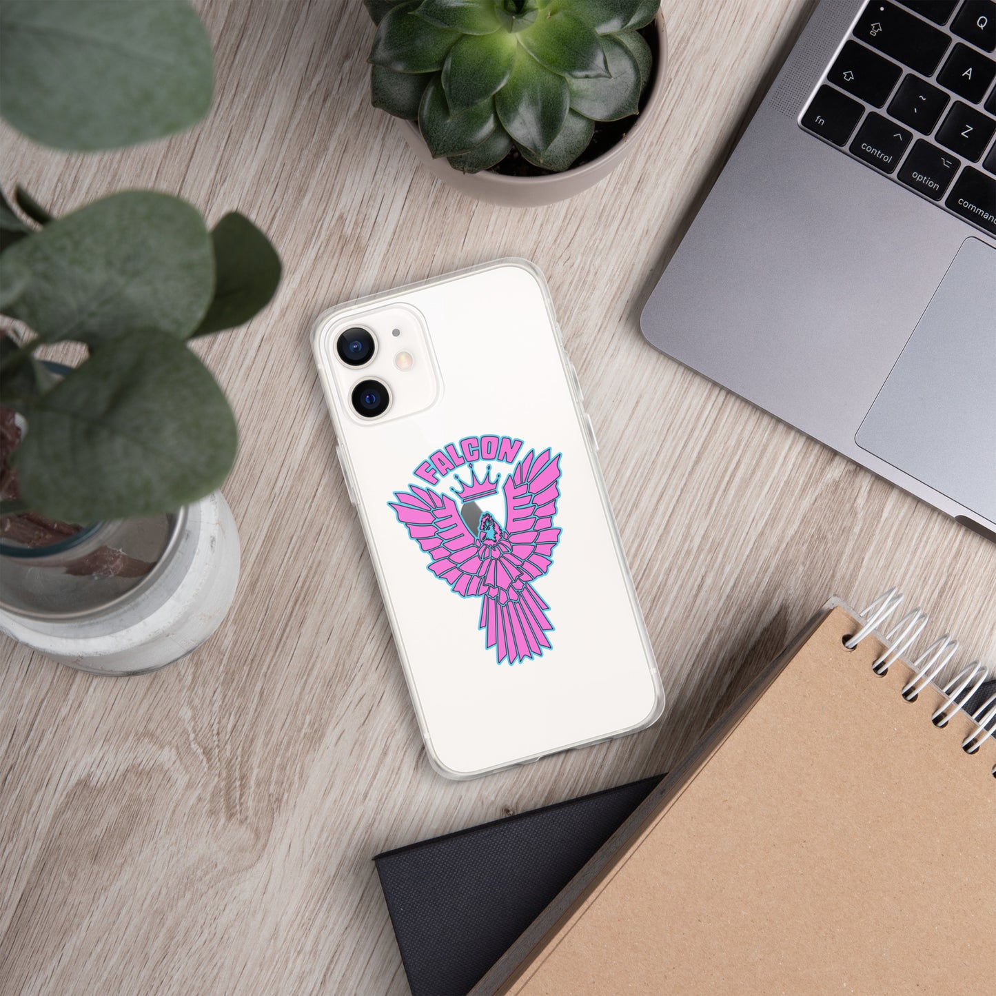 Clear Case for iPhone® - Falcon Retro Pink
