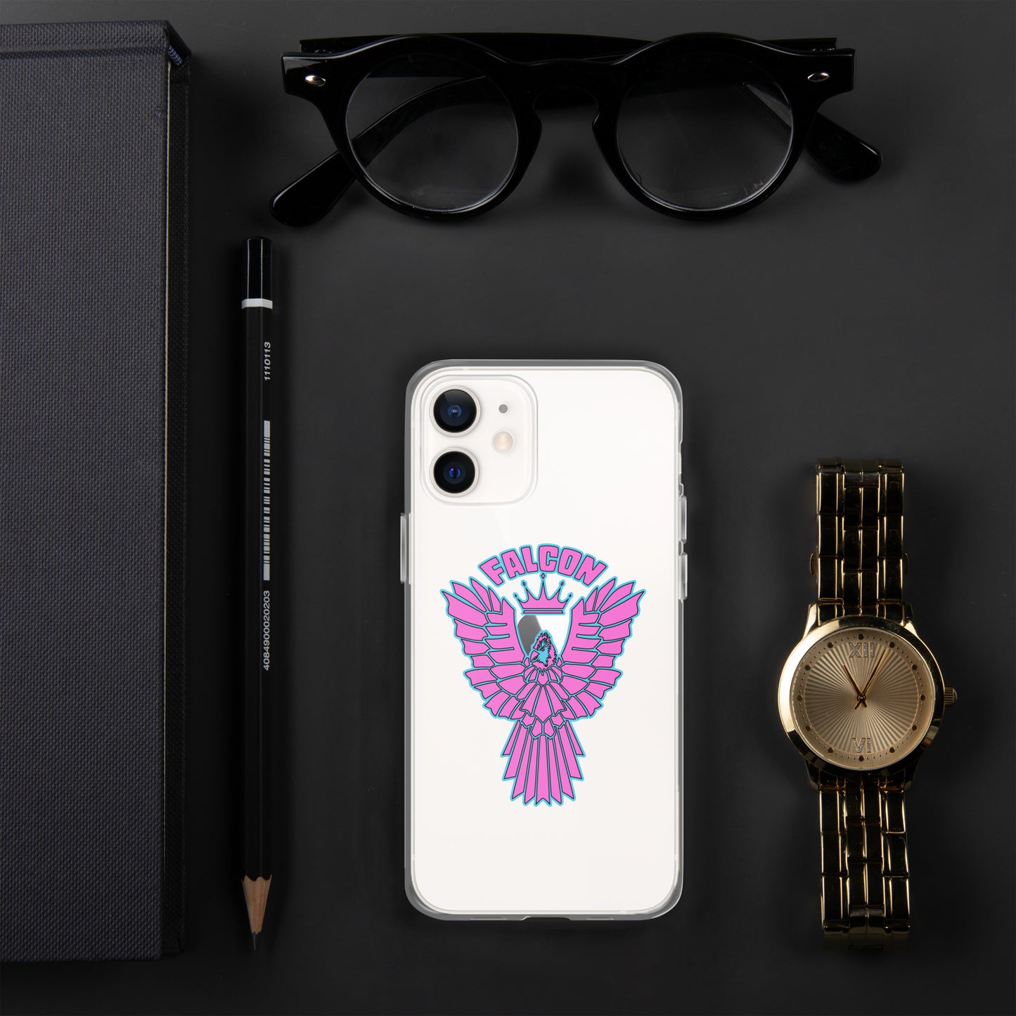Clear Case for iPhone® - Falcon Retro Pink