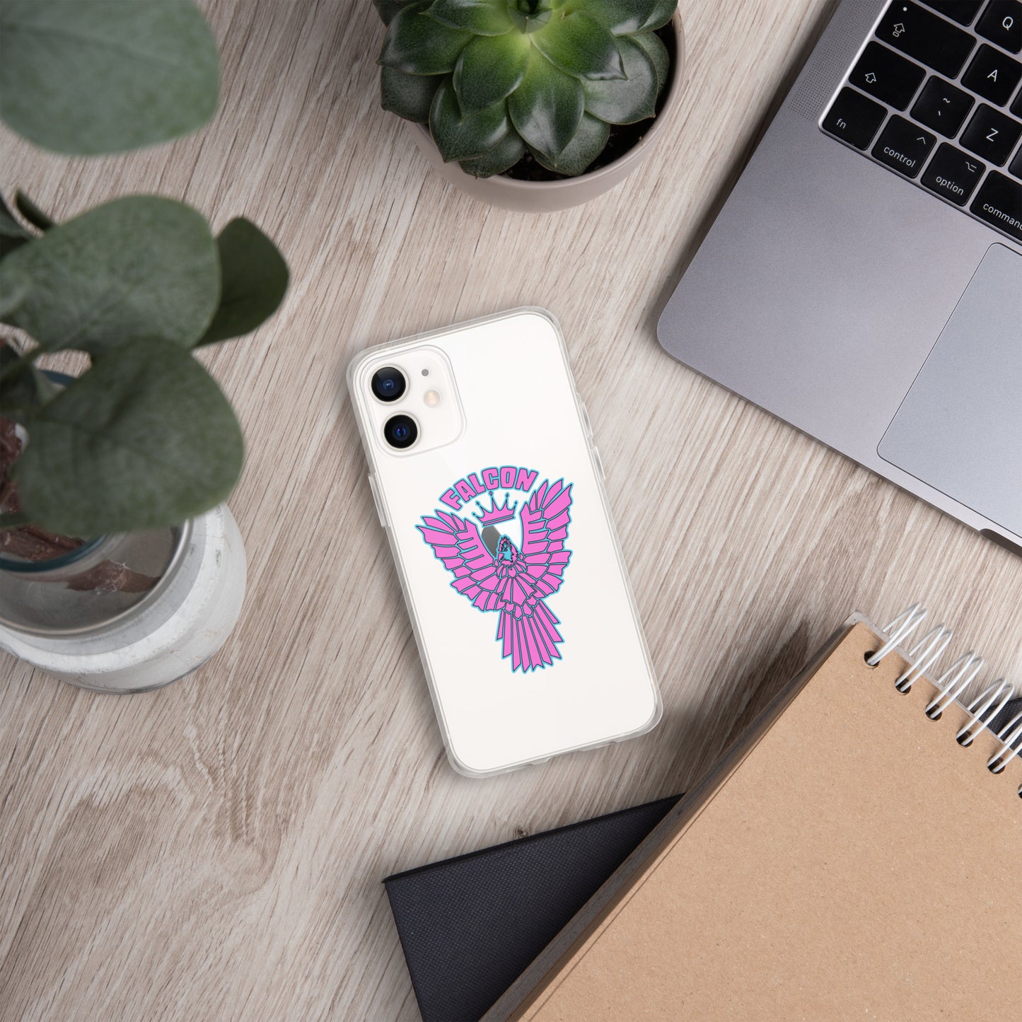Clear Case for iPhone® - Falcon Retro Pink
