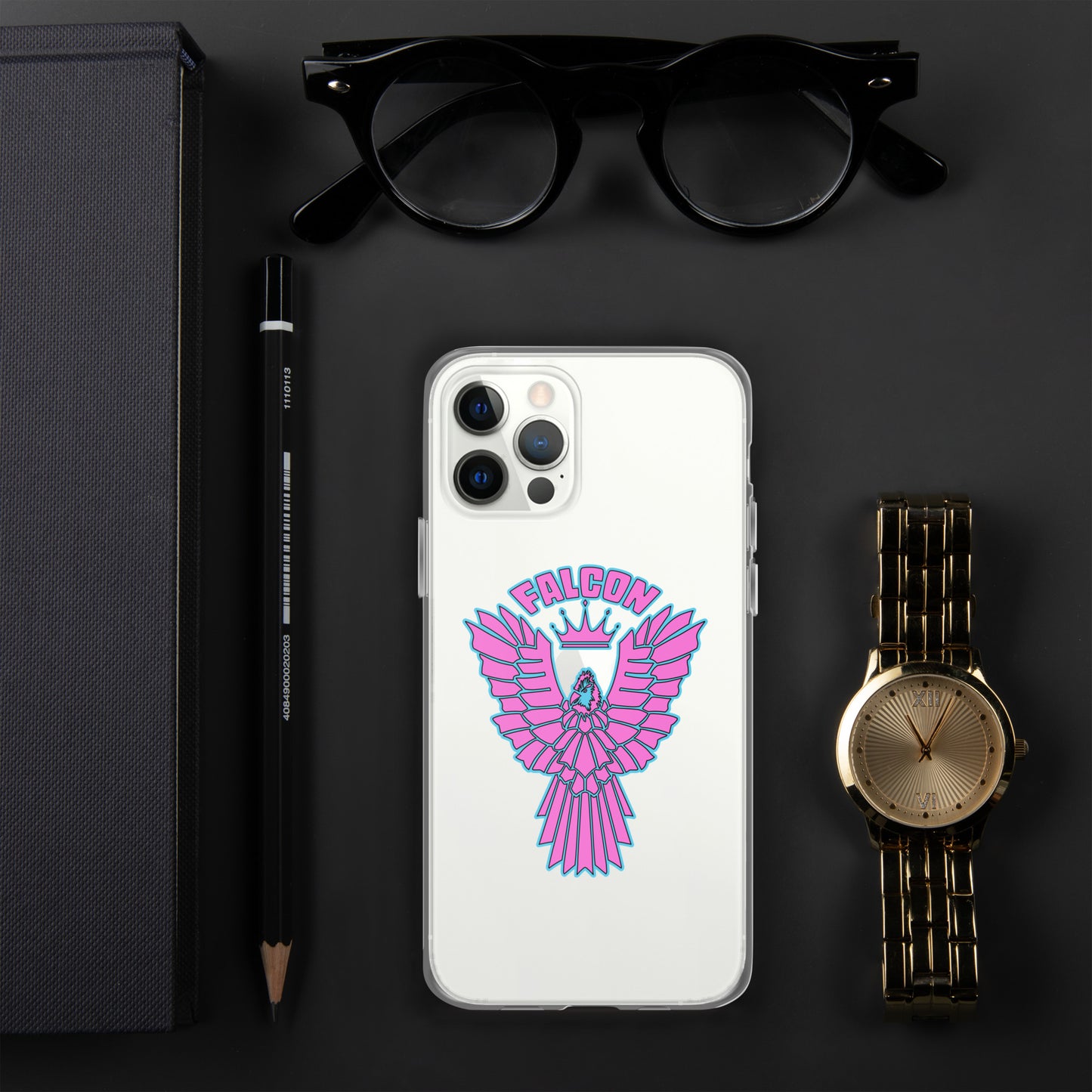 Clear Case for iPhone® - Falcon Retro Pink