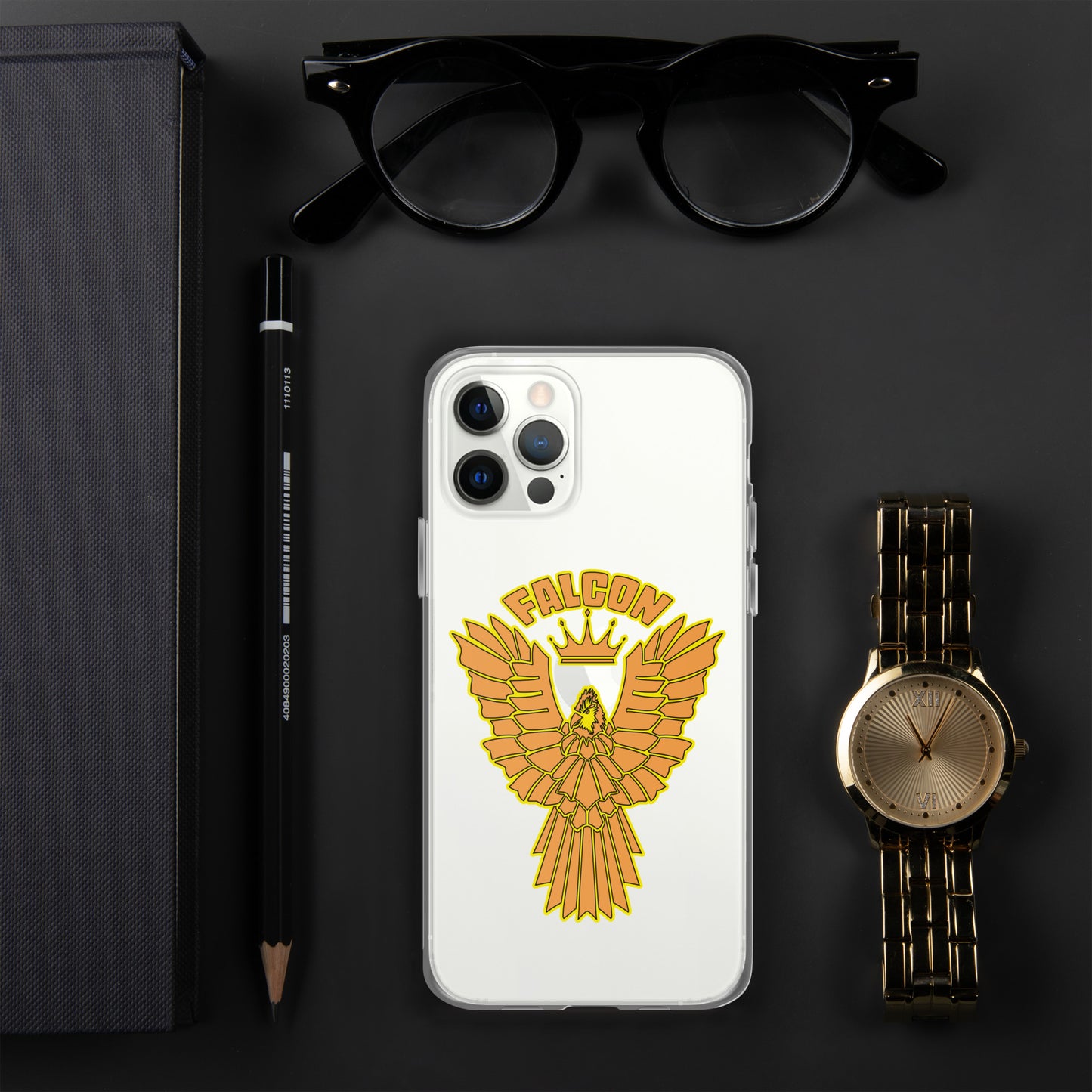 Clear Case for iPhone® - Falcon Gold Logo