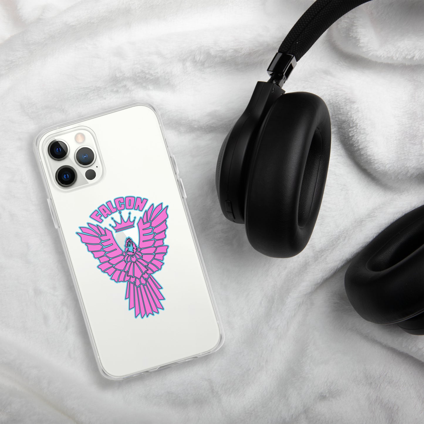 Clear Case for iPhone® - Falcon Retro Pink
