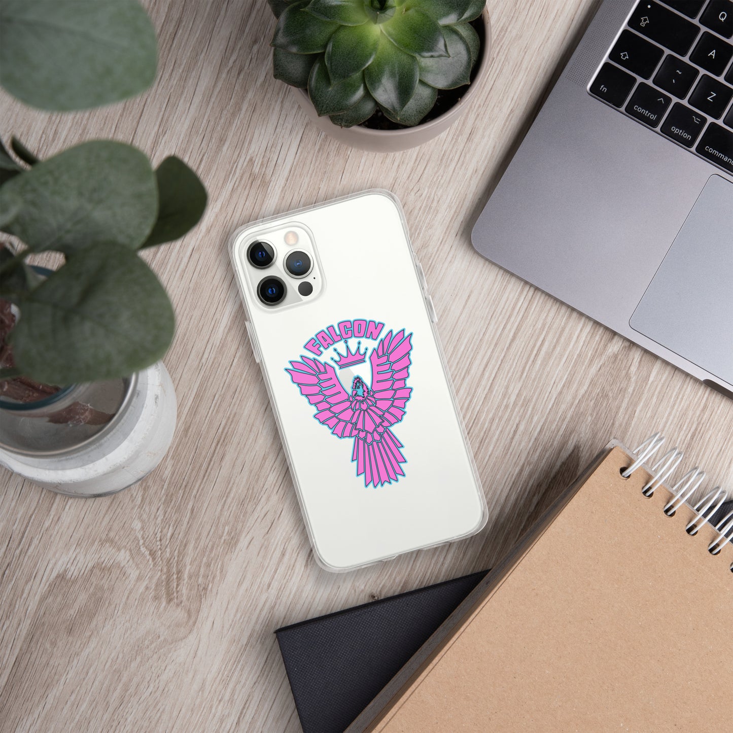 Clear Case for iPhone® - Falcon Retro Pink