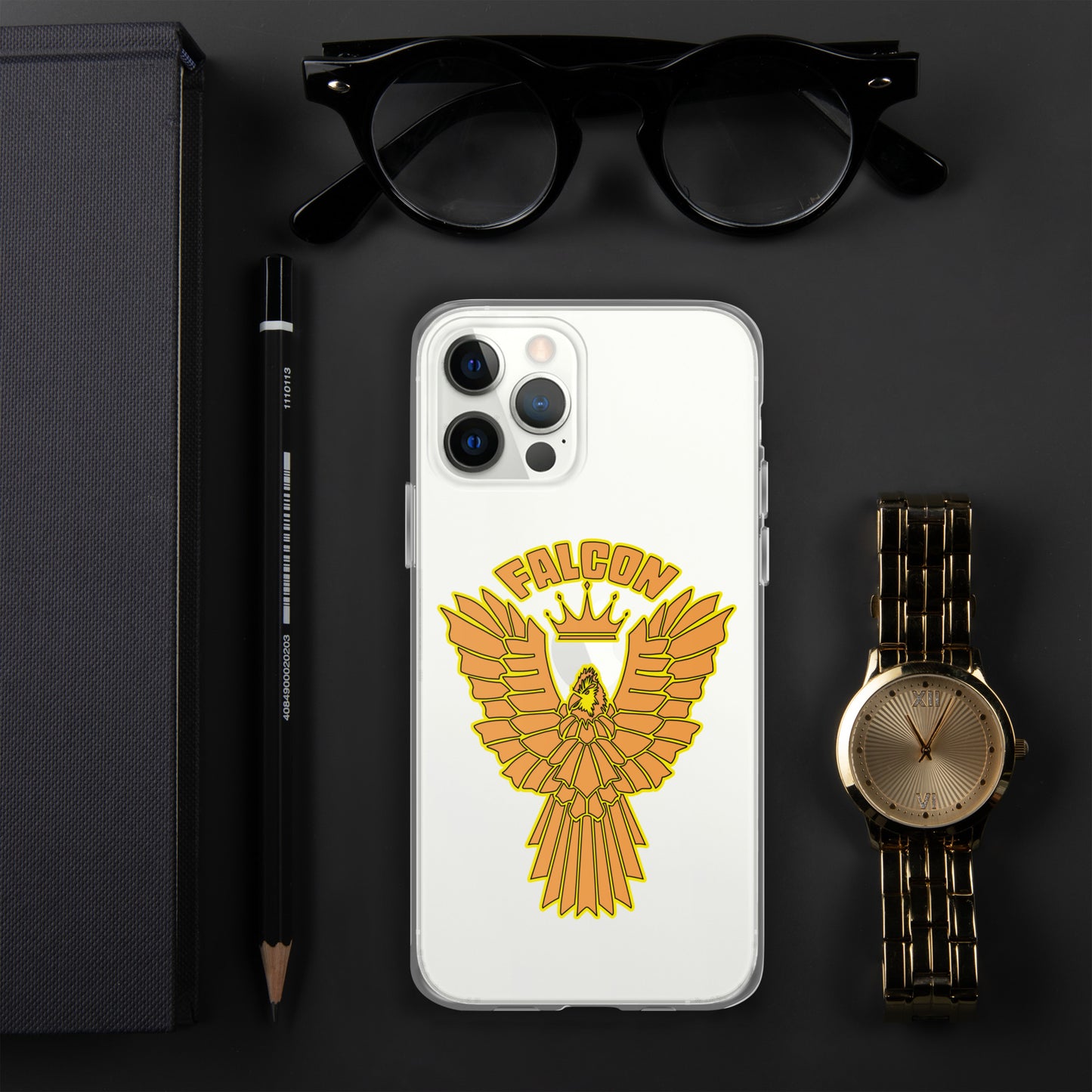 Clear Case for iPhone® - Falcon Gold Logo