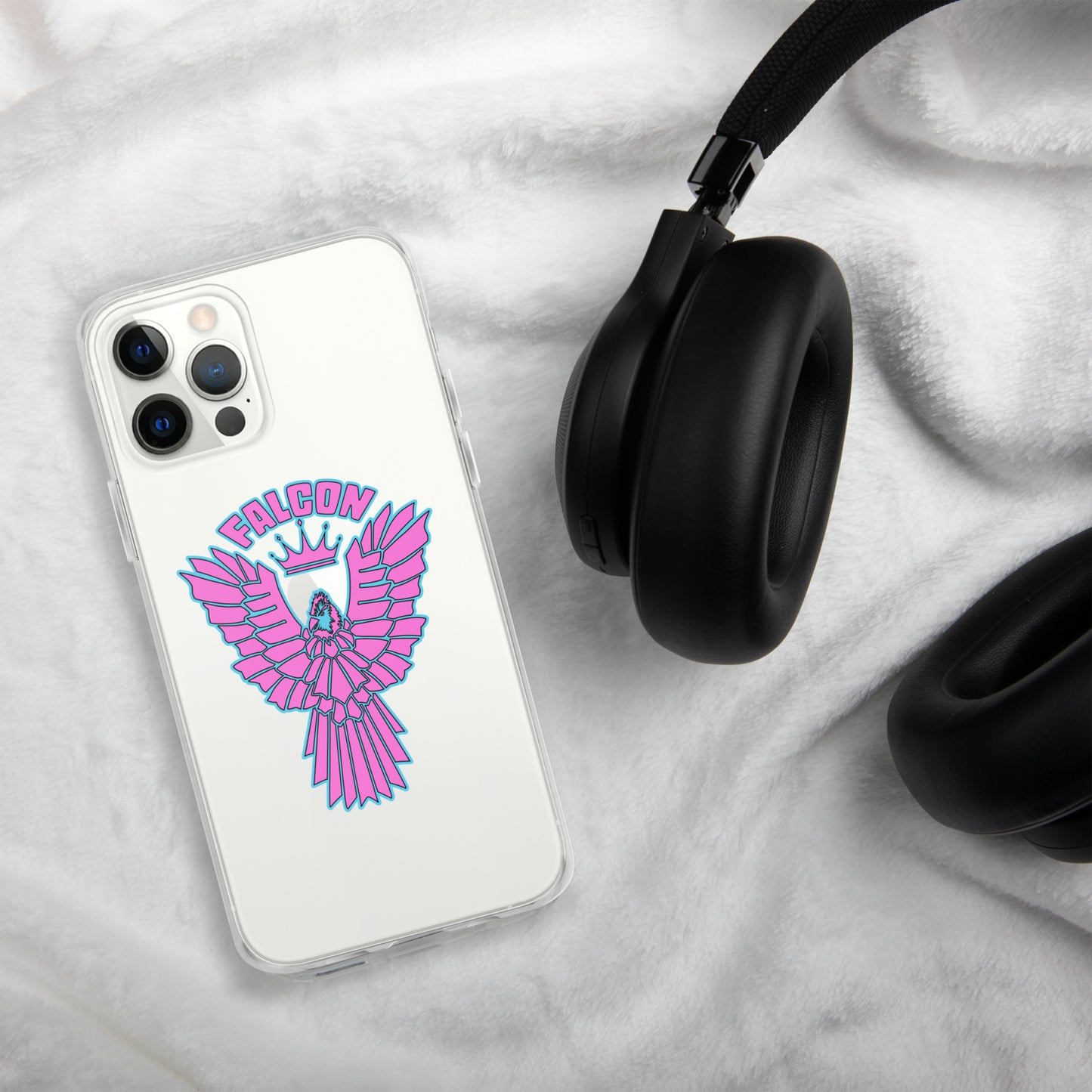 Clear Case for iPhone® - Falcon Retro Pink