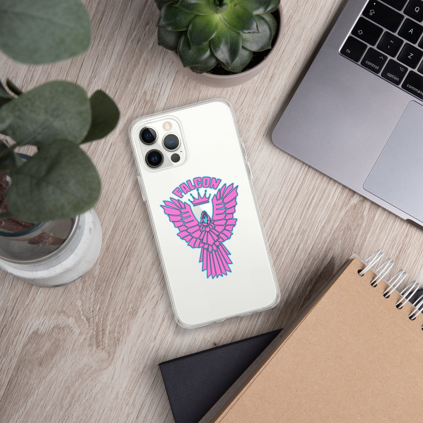 Clear Case for iPhone® - Falcon Retro Pink
