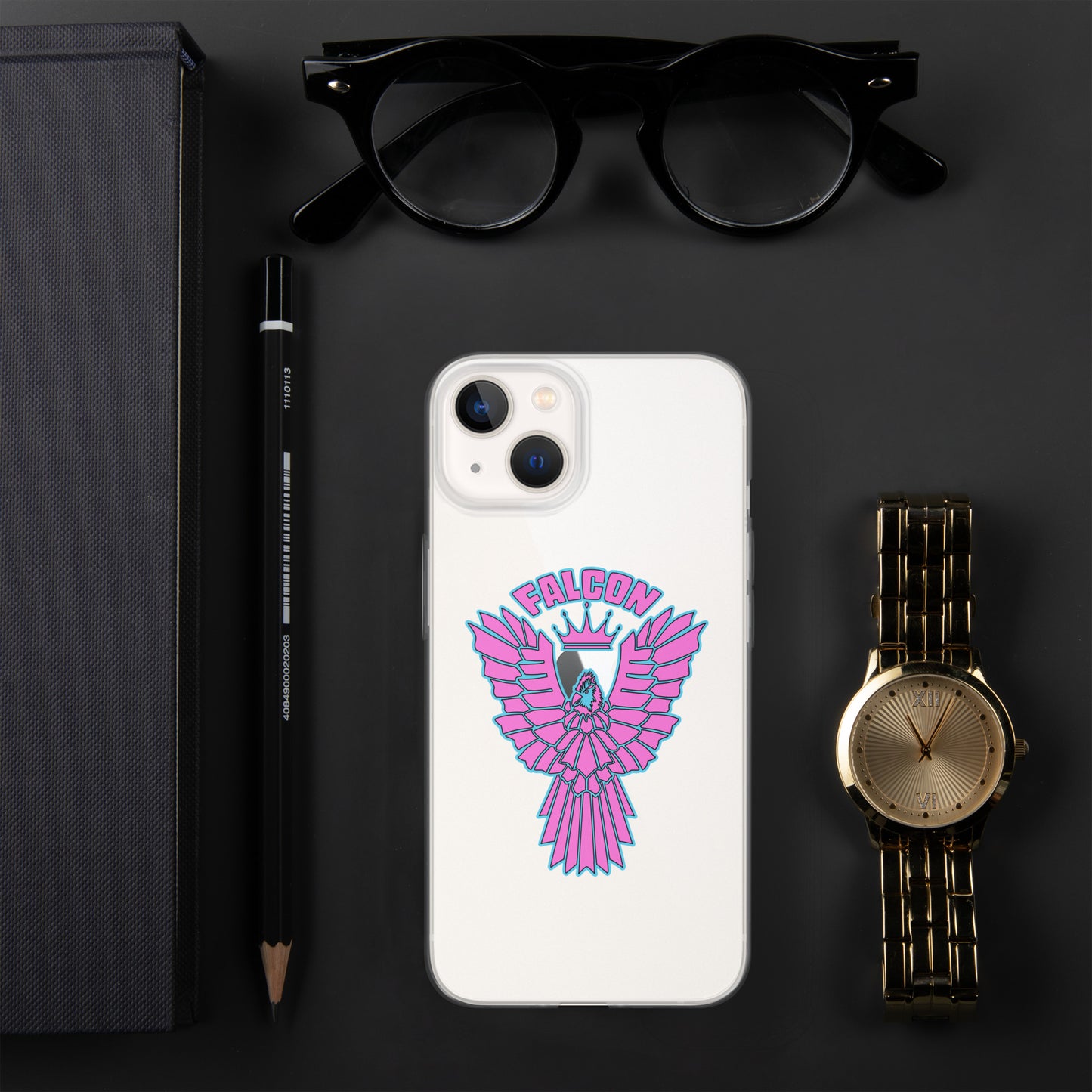 Clear Case for iPhone® - Falcon Retro Pink