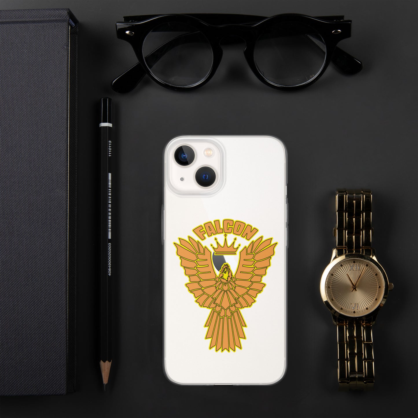 Clear Case for iPhone® - Falcon Gold Logo